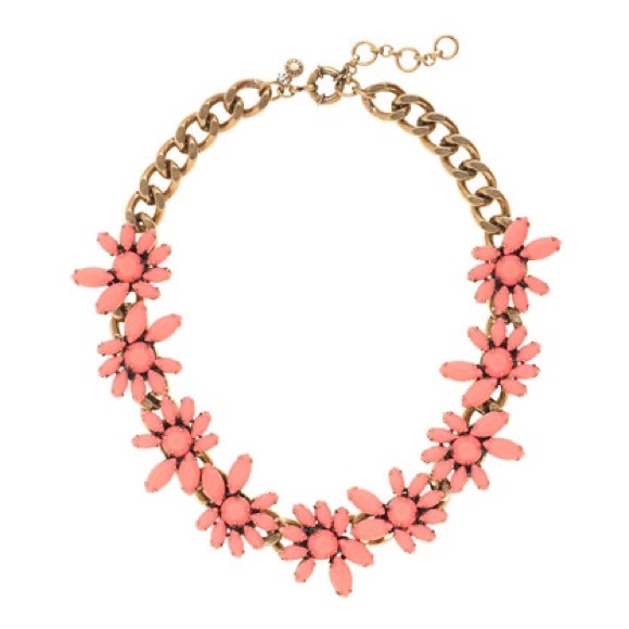 J Crew Flower Petals Statement Necklace