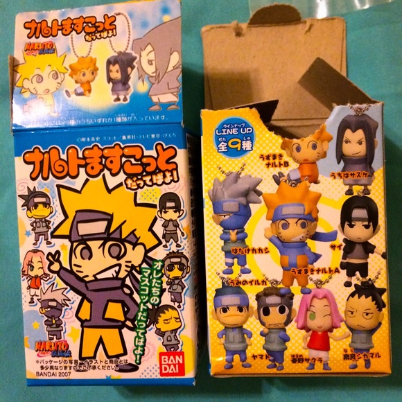 8 NIB Bandai Naruto blind box keychain figurines - Picture 1 of 4