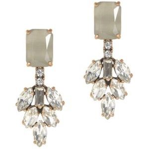 J Crew Crystal Leaves Earrings
