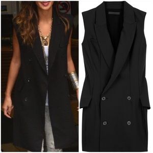 Oversized Black Vest Jacket