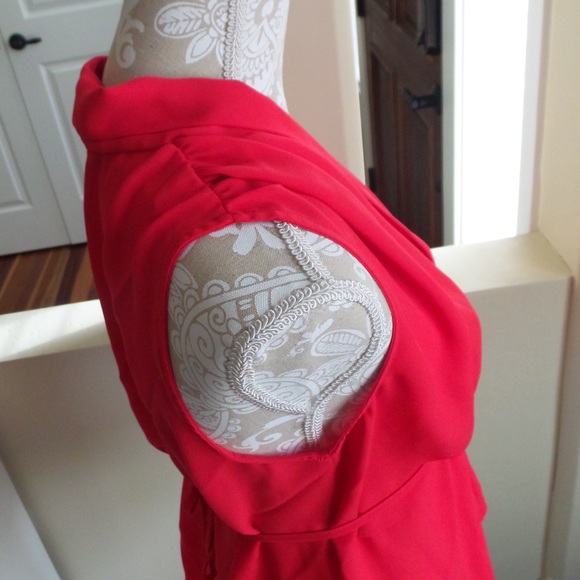 19 Cooper Red Sleeveless Blouse - Petite - Picture 3 of 4