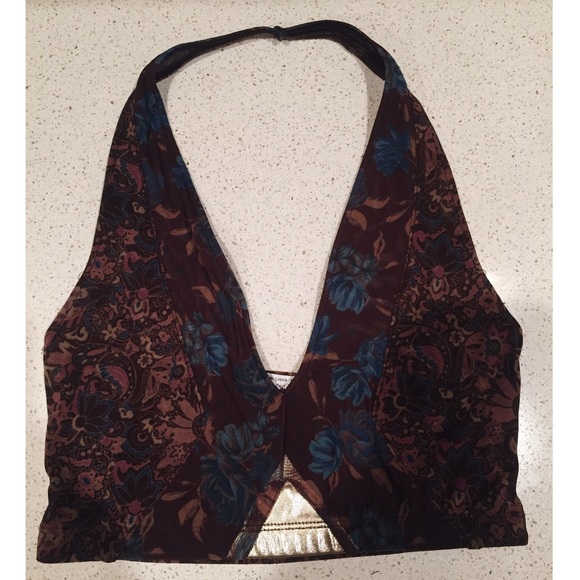 Floral Halter bralet top