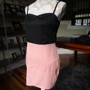 Bodycon Pink and Black dress