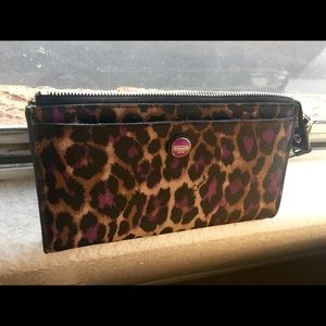 Coach Purple Cheetah Wallet. Like new.