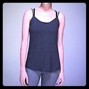 Lululemon "BREEZY" tank. Heathered Black SZ 2
