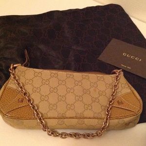 Rare Authentic Gucci monogram mini purse