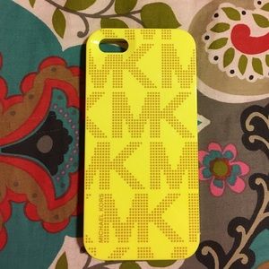 Neon yellow Michael Kors iPhone 5/5s phone case