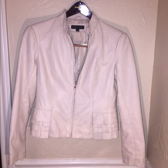 Neiman Marcus RÉVUE leather jacket