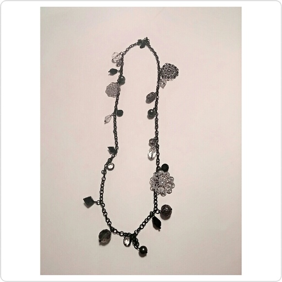 Black & silver necklace