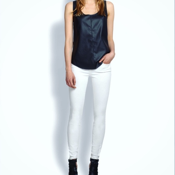 Townsen Tops - Townsen Faux-Leather Tank size S