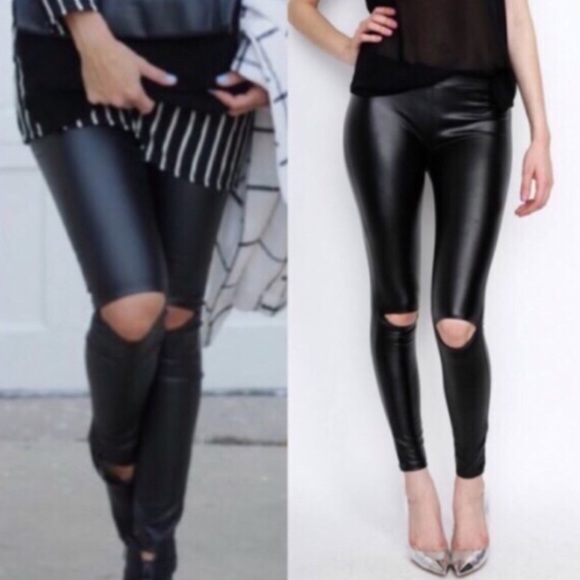 🆕MCKINNLEY cut out slick leggings - BLACK - Picture 3 of 4