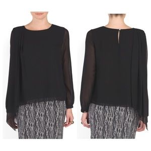 Stunning Badgley Mischka Blouse w/Shoulder Draping