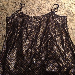 Sequined Banana Republic tank top