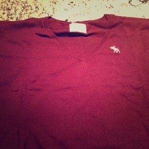 Abercrombie Burgundy Sweater