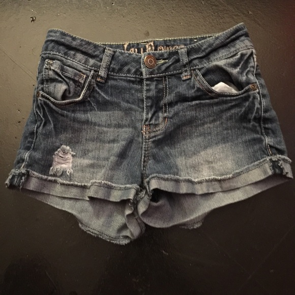 Distressed shorts
