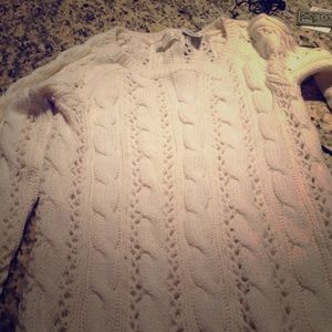 Long Abercrombie sweater. Great with tights!