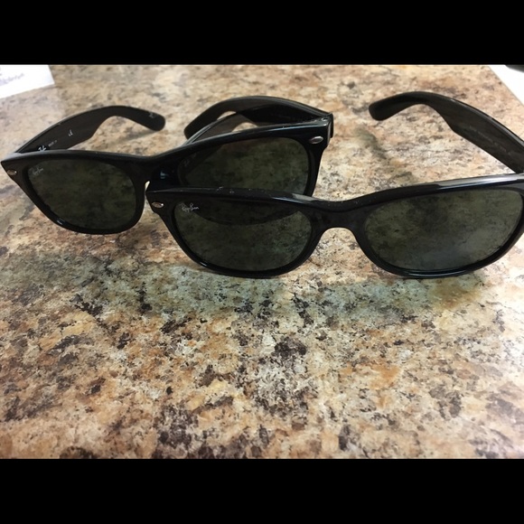2 pair of Rayban Wayfarer sunglasses