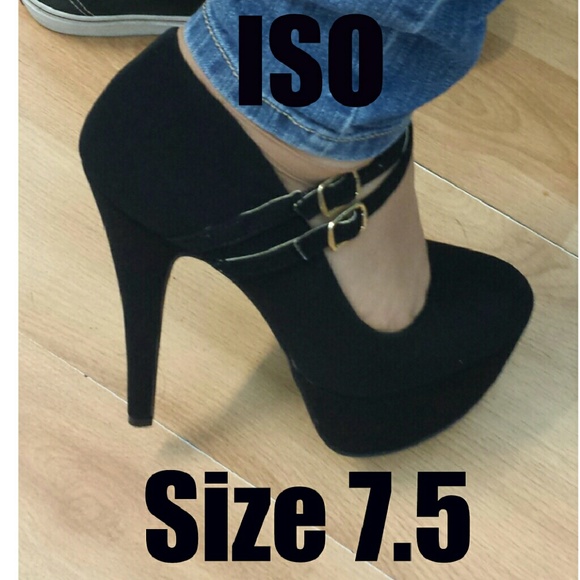 Black heels size 7.5