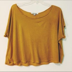 Dark Yellowish off shoulder shirt