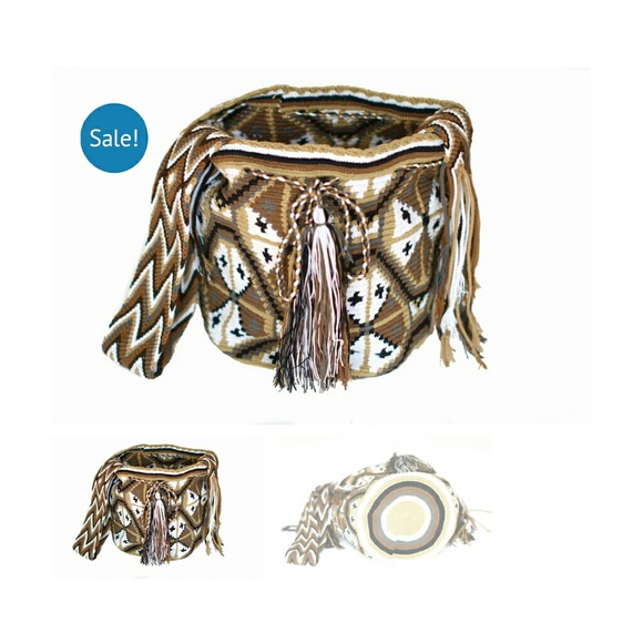 Brown sugar Mochila, handmade one of a kind.
