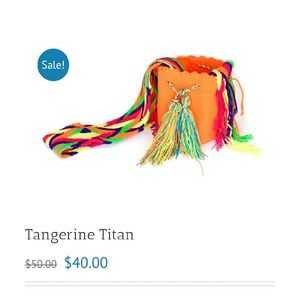 Tangerine Titan Mochila Handmade, one of a kind