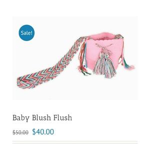 Baby Blush Flush handmade one-of-a-kind Mochila.