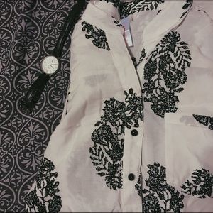 Printed long sleeve dress