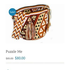 Puzzle Me Mochila Handmade one of a kind