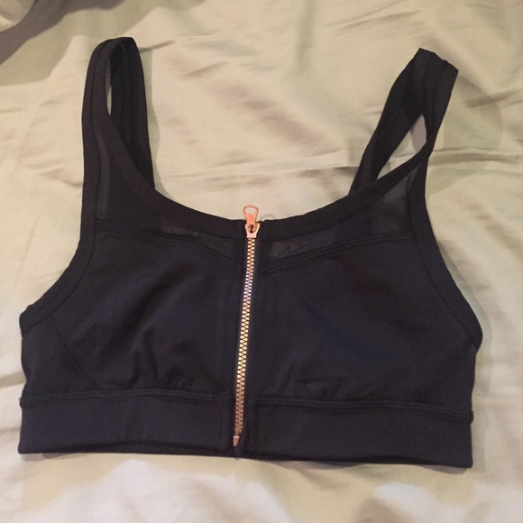 Lulu lemon black mesh sports bra
