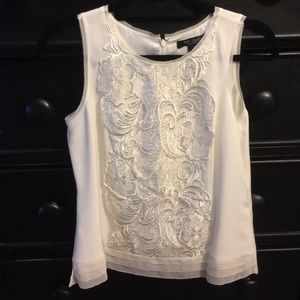Silk Lace and Crepe Camisole