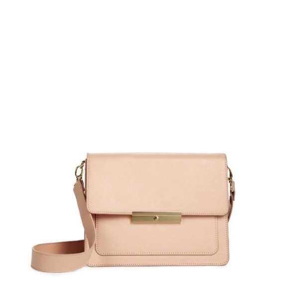 blush colored bag