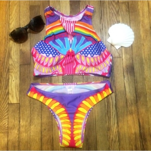 Aztec Tribal print Bikini - Picture 2 of 4