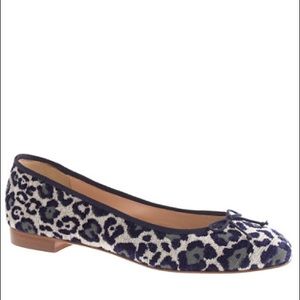 J.Crew KIKI Leopard Ballet Flats Size 7.5 NIB