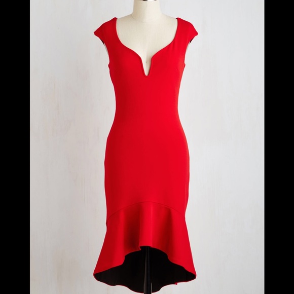 ModCloth Dresses & Skirts - Clarinet the Air Dress in Rouge. ❤️💃🏼