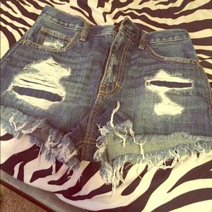 Hollister high waisted shorts