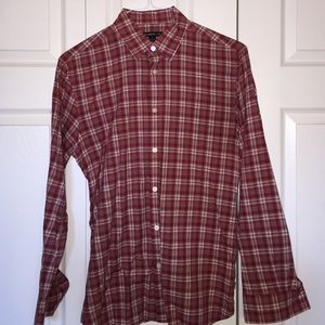 John Varvatos Men's Plaid Dress Shirt - Size Small