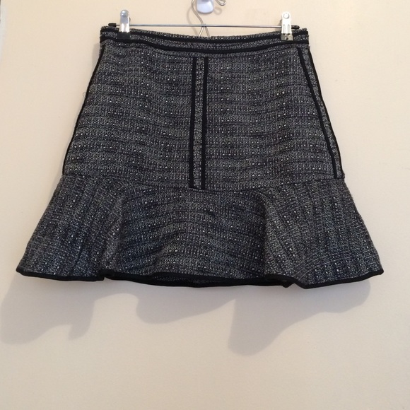 Black and White Madewell skirt