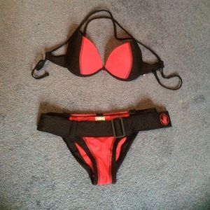 Two Cute Body Glove Two Piece Swimsuit