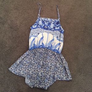 Blue printed Spell romper size small. Worn once!