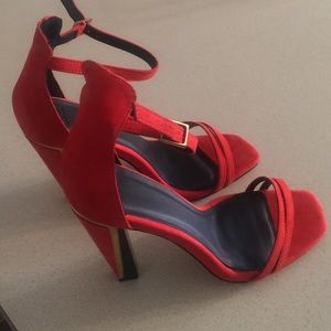 Red sandals