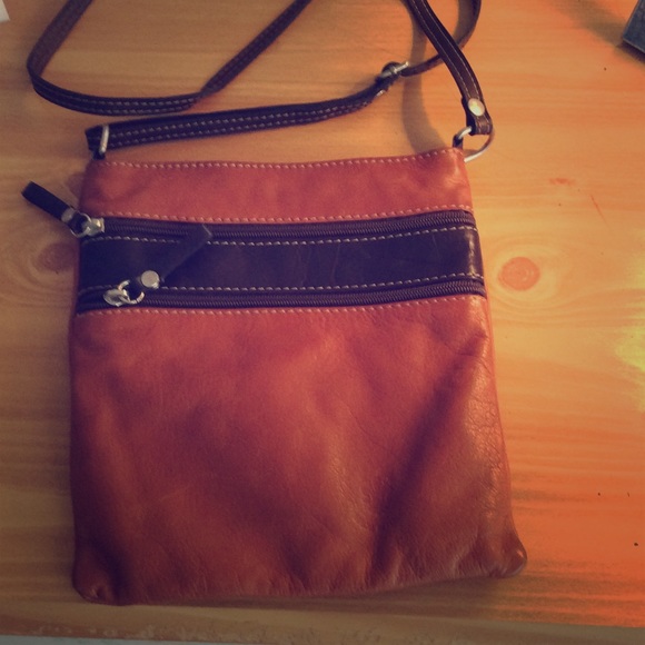 Italian leather cross body