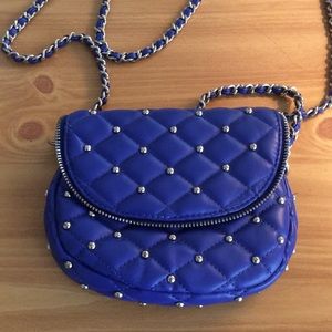Blue cross body