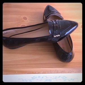 Black loafers