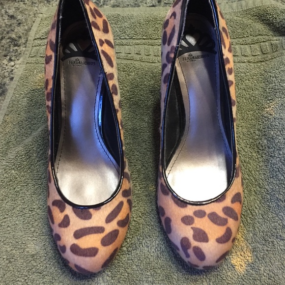 Leopard print high heels