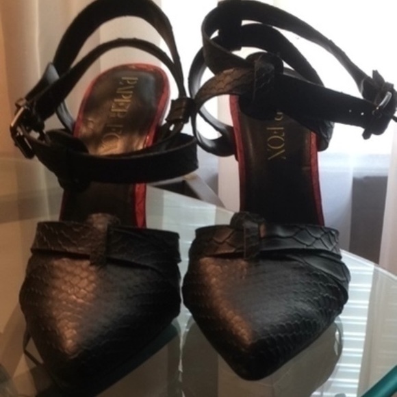 So Hot Black & Red High Heels