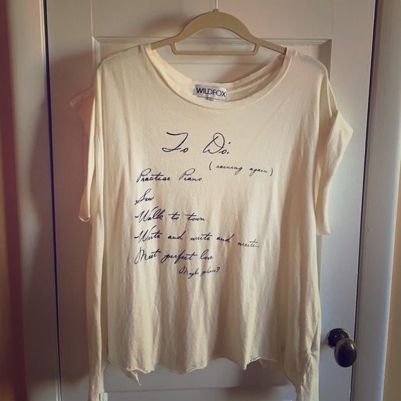 ‼️ RARE WILDFOX "Jane's To Do List" T-Shirt‼️