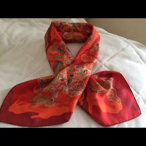 Authentic Hermes scarf w/o tags. Excellent cond.