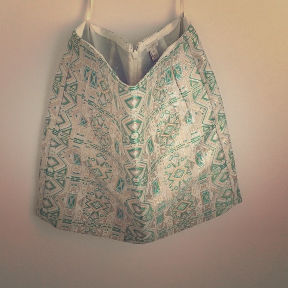 J.Crew Skirt Metallic