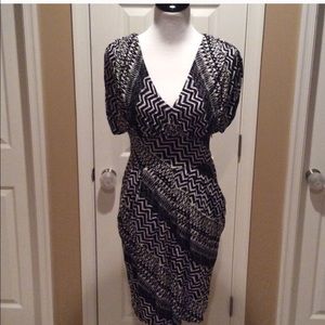 Bisou Bisou black & white dress