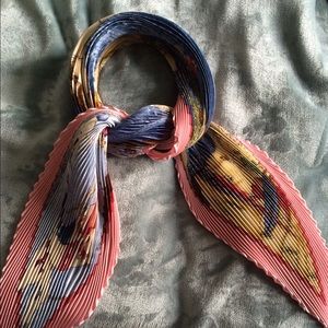 Authentic Hermes accordion scarf excellent cond
